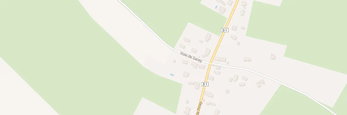 Plan du 5 Voie de Sacey à Géraudot
