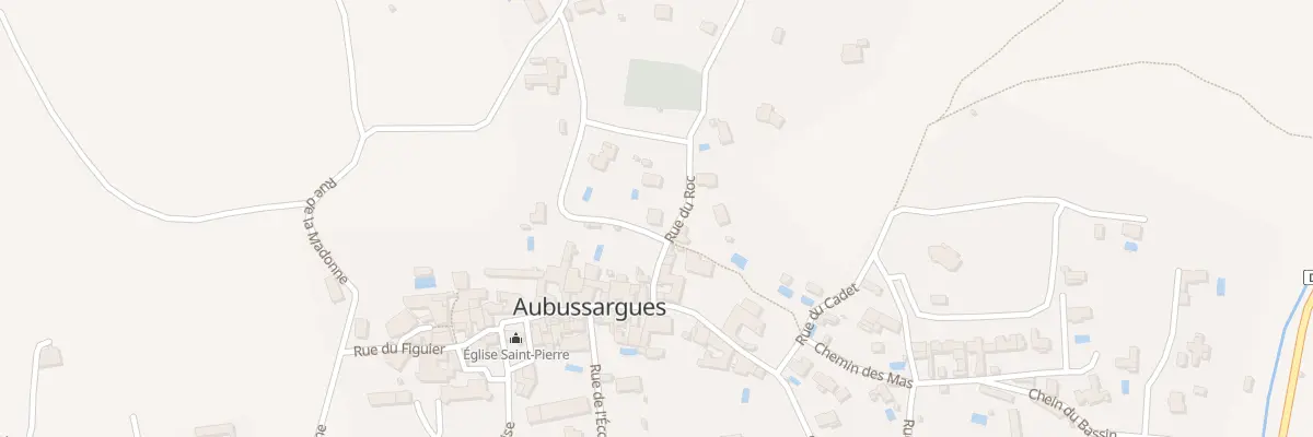 Plan du 7 Rue du Roc à Aubussargues
