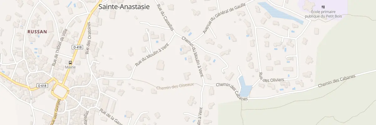 Plan du 74 Rue du Moulin à Vent à Sainte-Anastasie