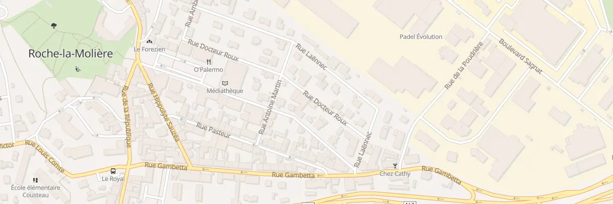 Plan du 18 Rue Docteur Roux à Roche-la-Molière