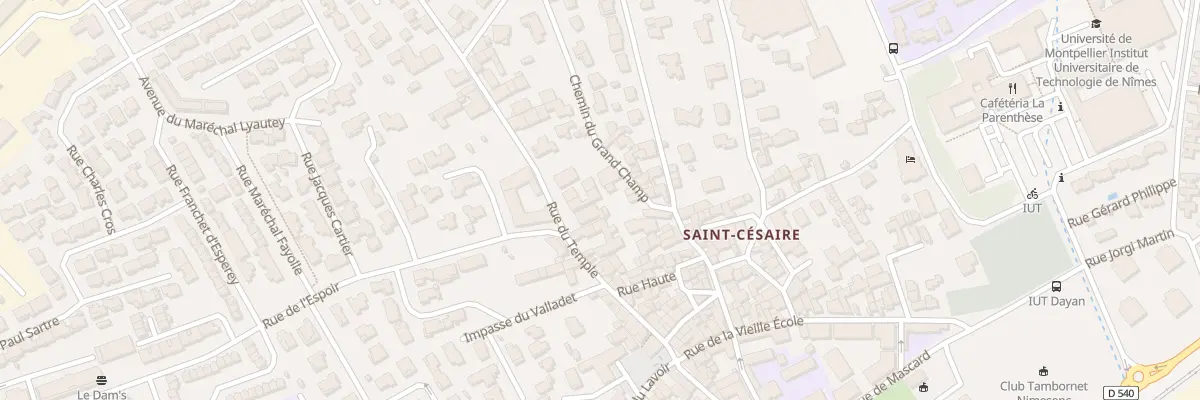 Plan du 260 Rue du Temple à Nîmes