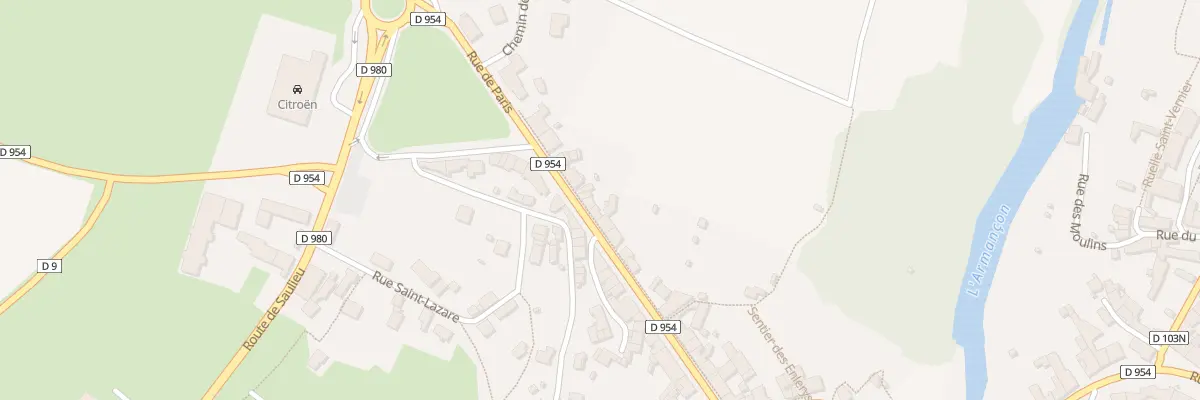Plan du 42B Rue de Paris à Semur-en-Auxois