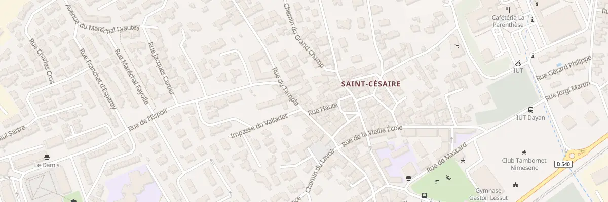 Plan du 13A Rue Haute à Nîmes