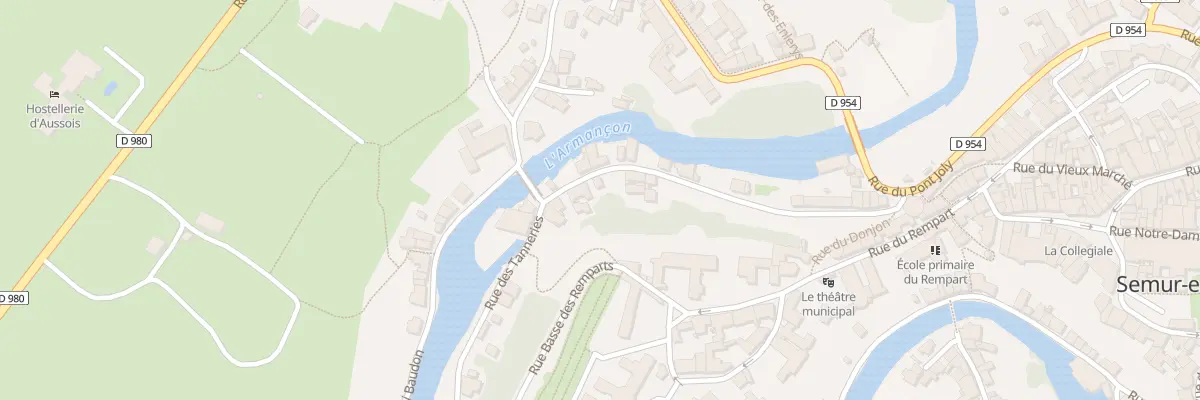 Plan du 35 Rue des Vaux à Semur-en-Auxois