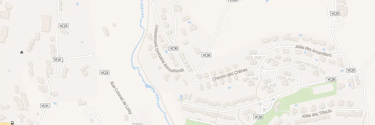 Plan du 28 Che des Chênes à Saint-Galmier