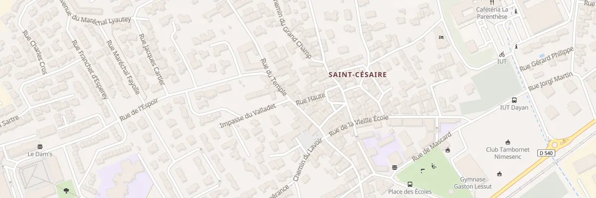 Plan du 9 Rue Haute à Nîmes