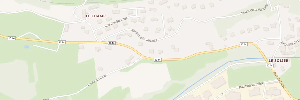 Plan du 22 Rte du Champ à Dunières