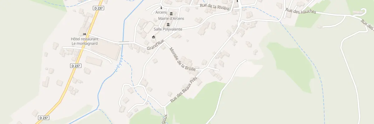 Plan du 85 Mte de la Brolle à Arcens