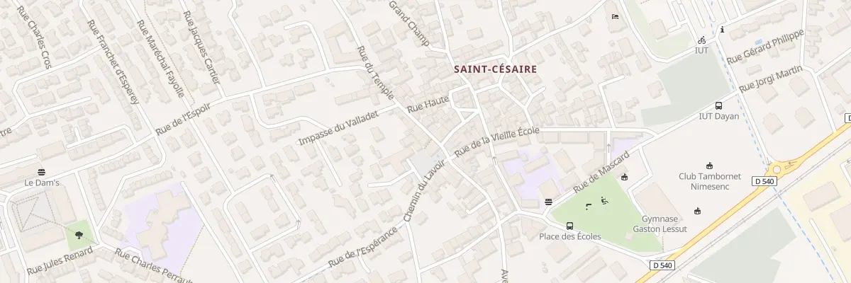 Plan du 125 Rue du Temple à Nîmes