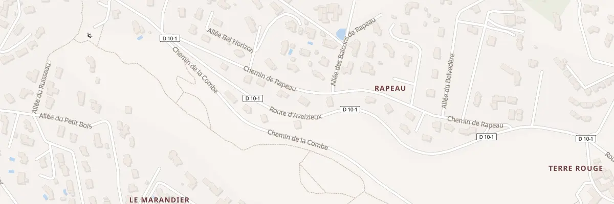 Plan du 10 Che de Rapeau à Chambœuf