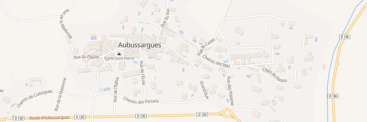 Plan du 5023 Le Village à Aubussargues