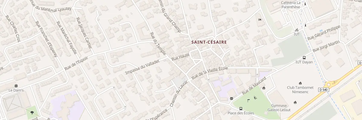 Plan du 154 Rue Haute à Nîmes