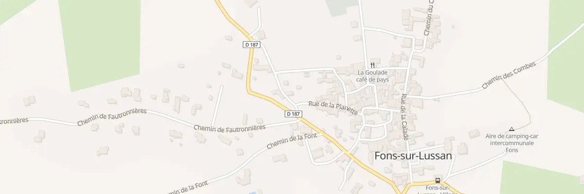 Plan du 5056 Rue Mas de Clastre à Fons-sur-Lussan