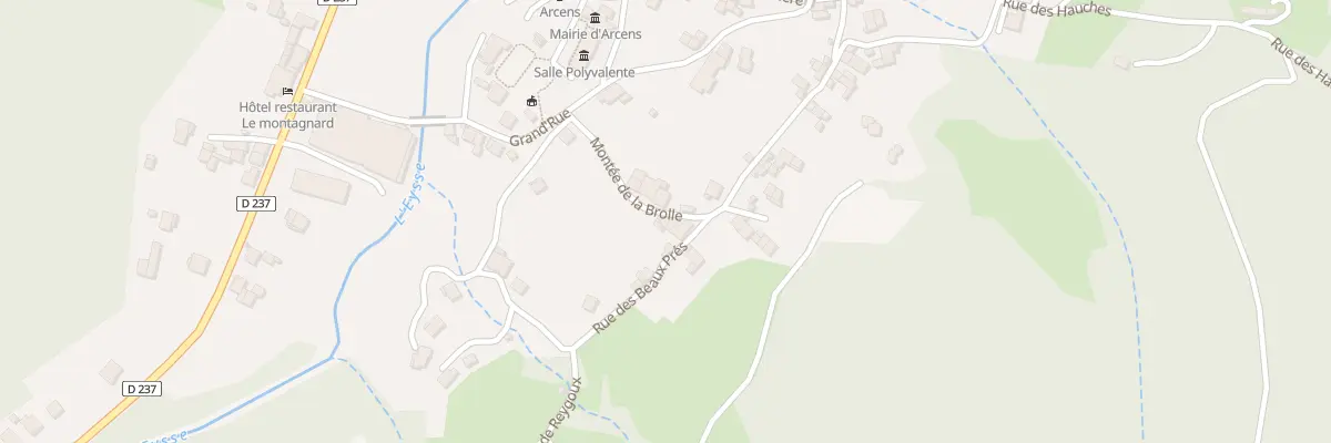 Plan du 110 Mte de la Brolle à Arcens
