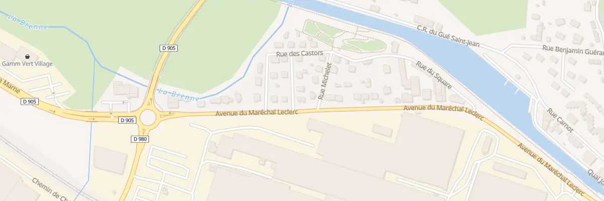 Plan du 24 Av Maréchal Leclerc à Montbard