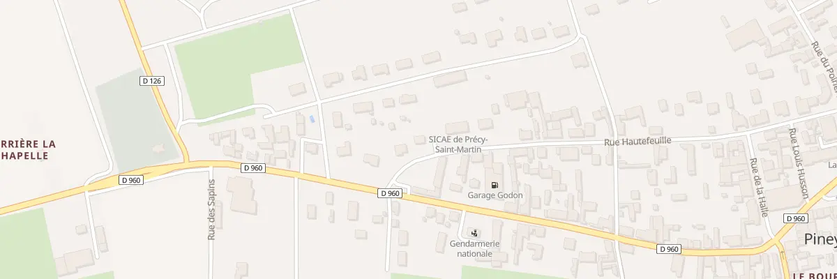Plan du 30 Rue Hautefeuille à Piney