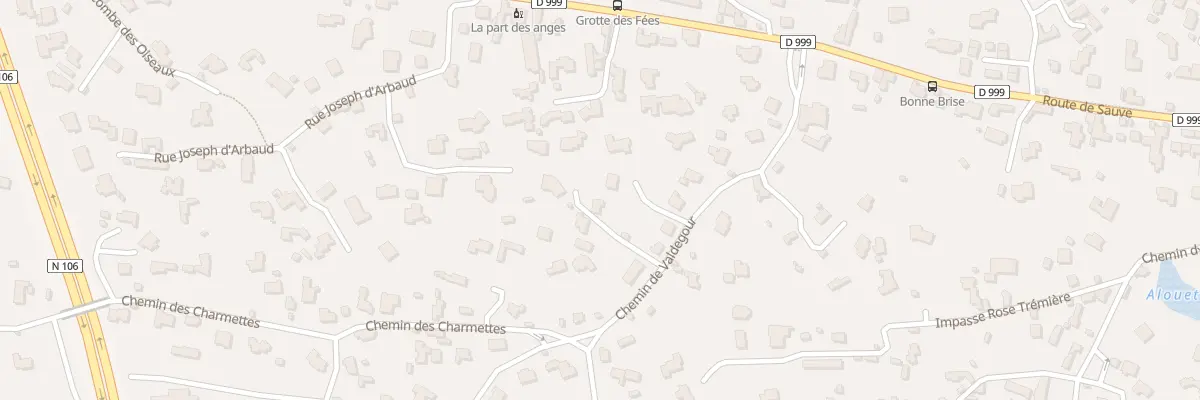Plan du 84 Imp Valdegour à Nîmes