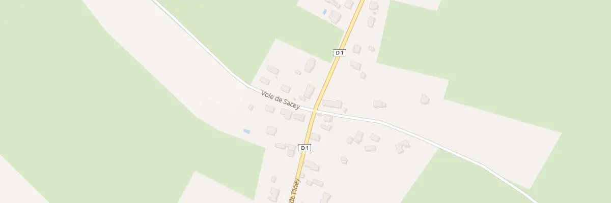 Plan du 2 Voie de Sacey à Géraudot