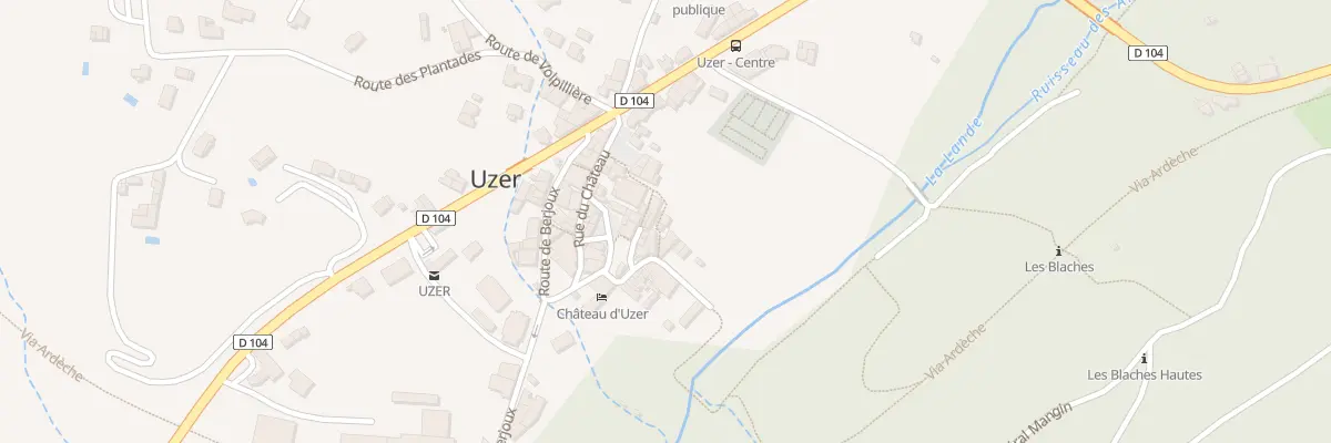 Plan du 55 Rle de l’Eglise à Uzer