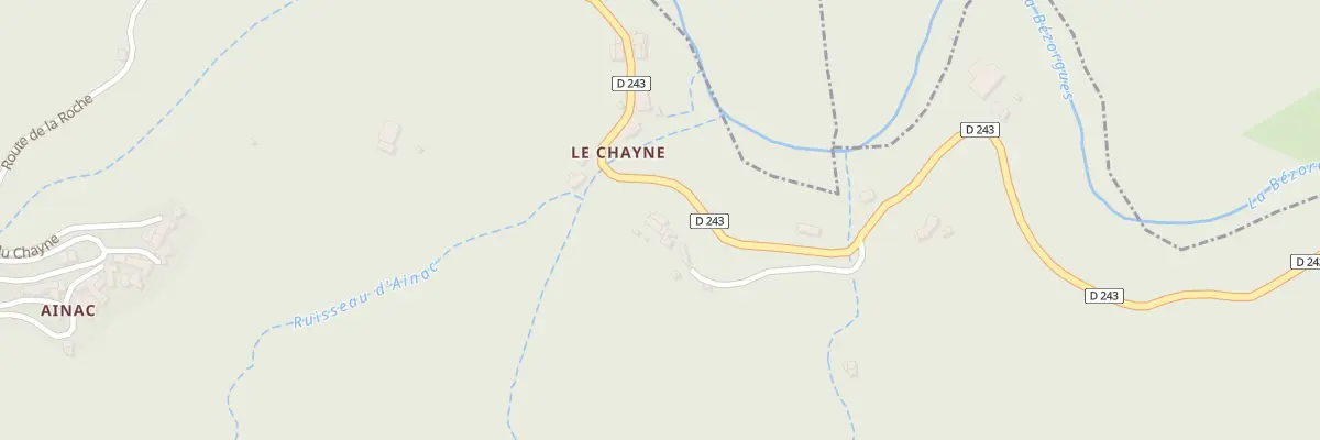 Plan du 5106 Ainac et Le Chayne à Juvinas