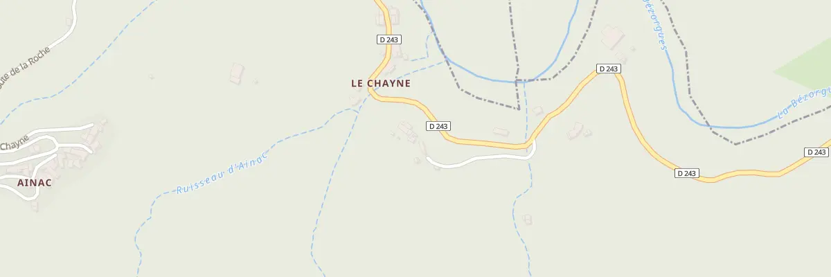 Plan du 5110 Les Peyries à Juvinas