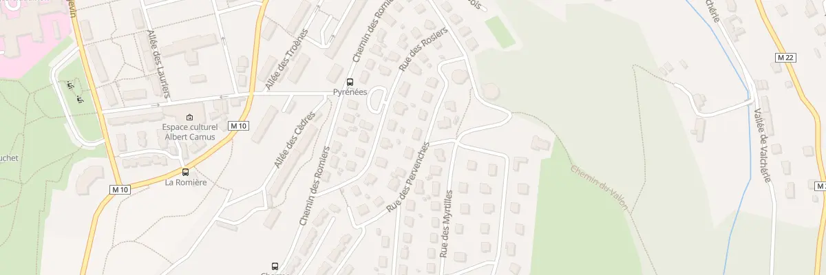 Plan du 8 Rue des Pervenches au Chambon-Feugerolles