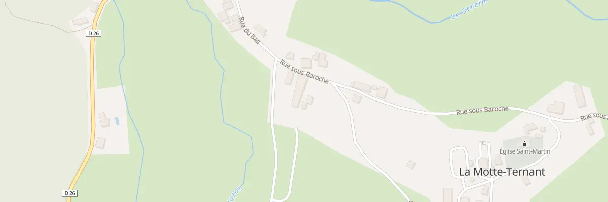 Plan du 6 Rue sous Baroche à Saulieu