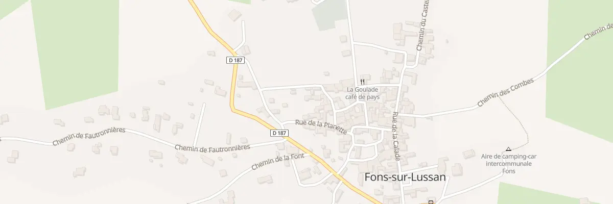 Plan du 5148 Rue du Secrétaire à Fons-sur-Lussan