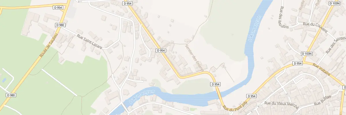 Plan du 28 Rue de Paris à Semur-en-Auxois