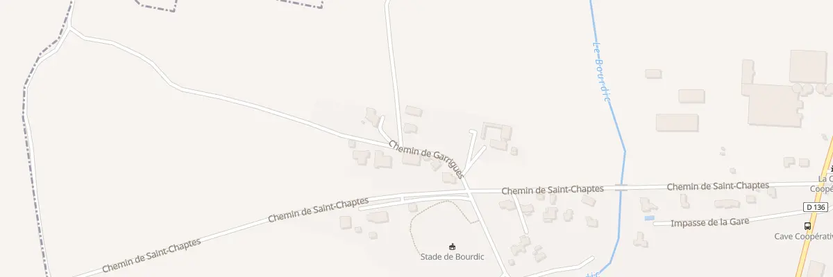 Plan du 5226 Che de Garrigues à Bourdic