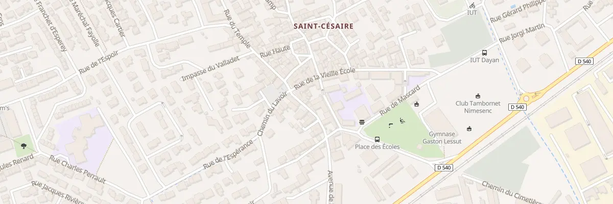 Plan du 64 Rue du Temple à Nîmes