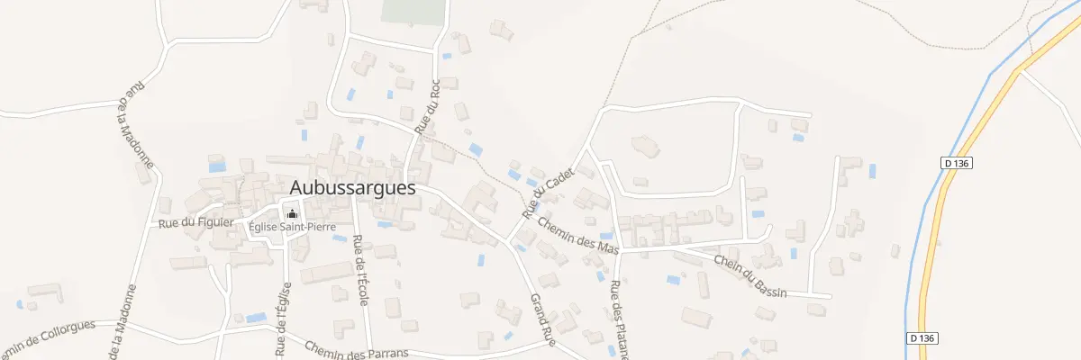 Plan du 3 Rue du Cadet à Aubussargues