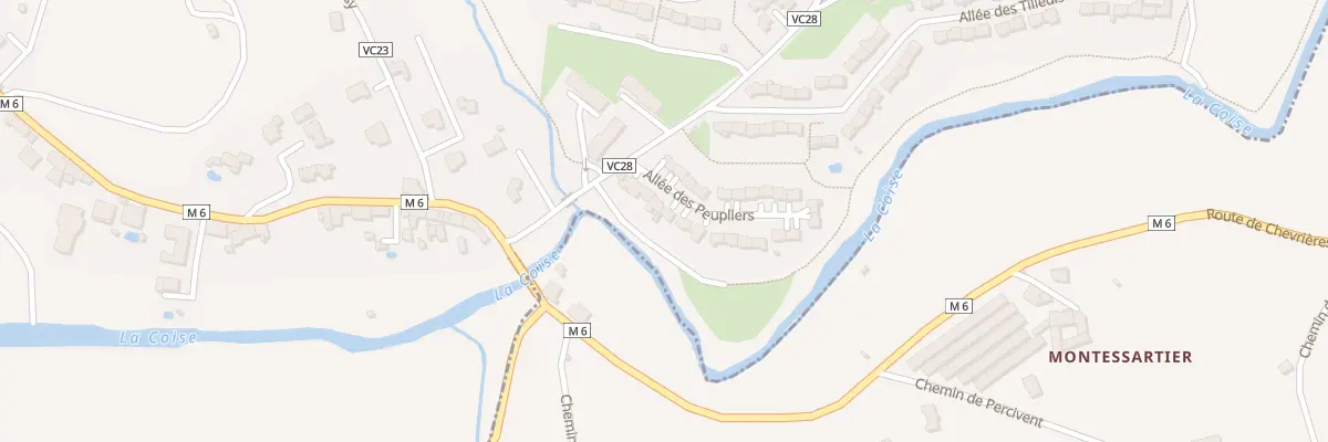 Plan du 8 All des Peupliers à Saint-Galmier
