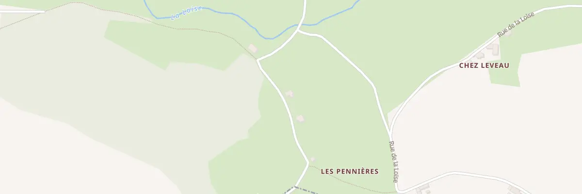Plan du 301 Che des Pennieres à Essertines-en-Donzy
