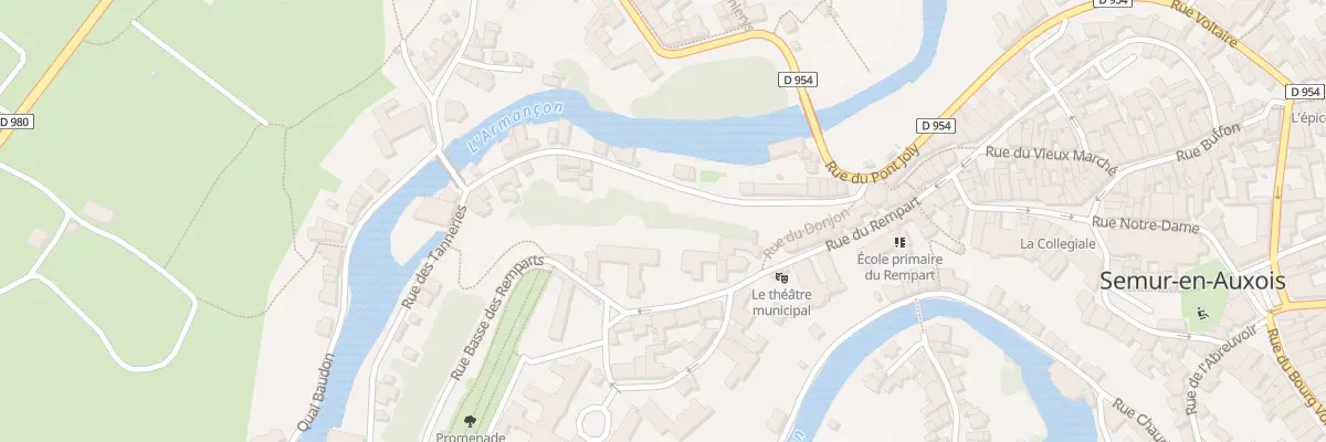 Plan du 26 Rue du Rempart à Semur-en-Auxois