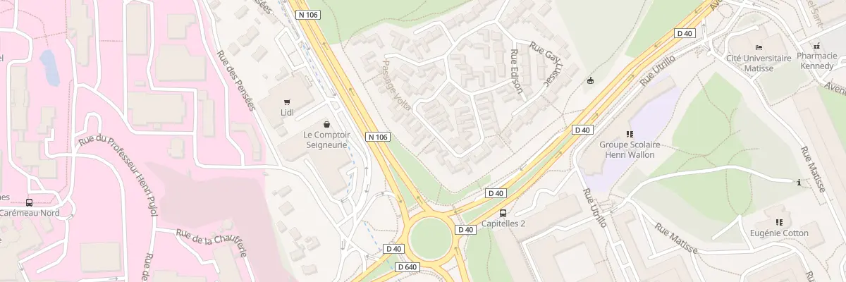 Plan du 12 Rue Ampère à Nîmes