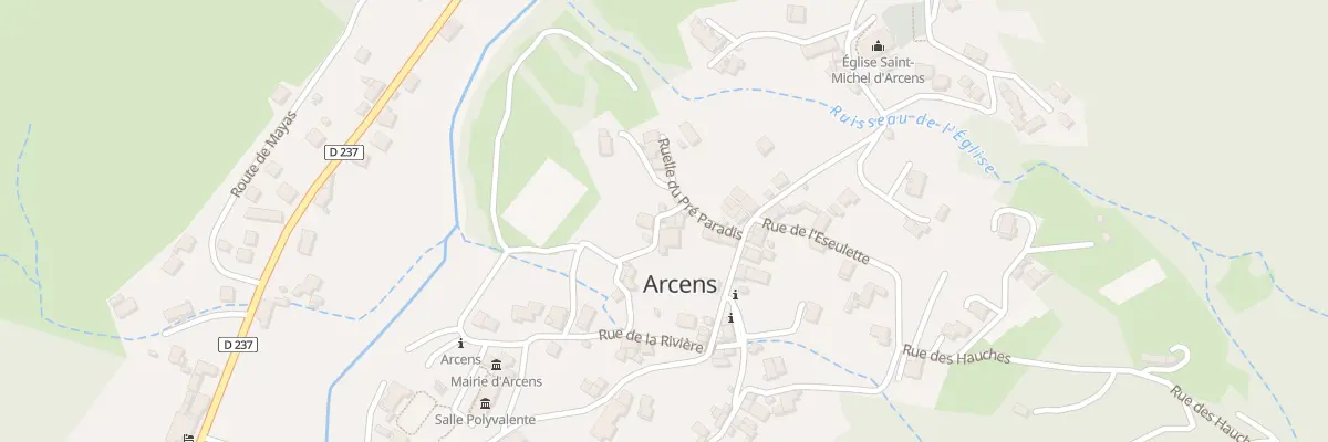 Plan du 5127 Le Village à Arcens