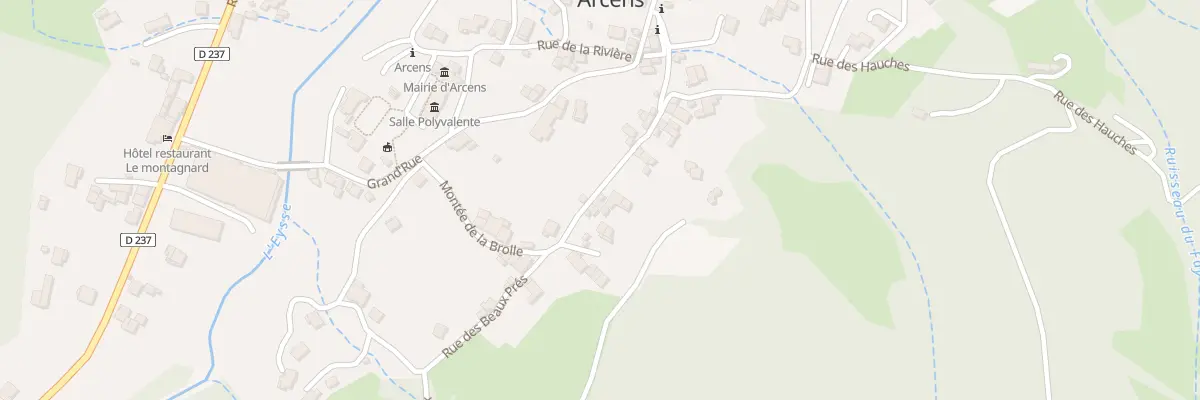 Plan du 185 Rue du Chateau à Arcens