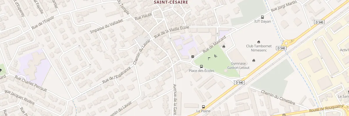 Plan du 12 Rue du Temple à Nîmes