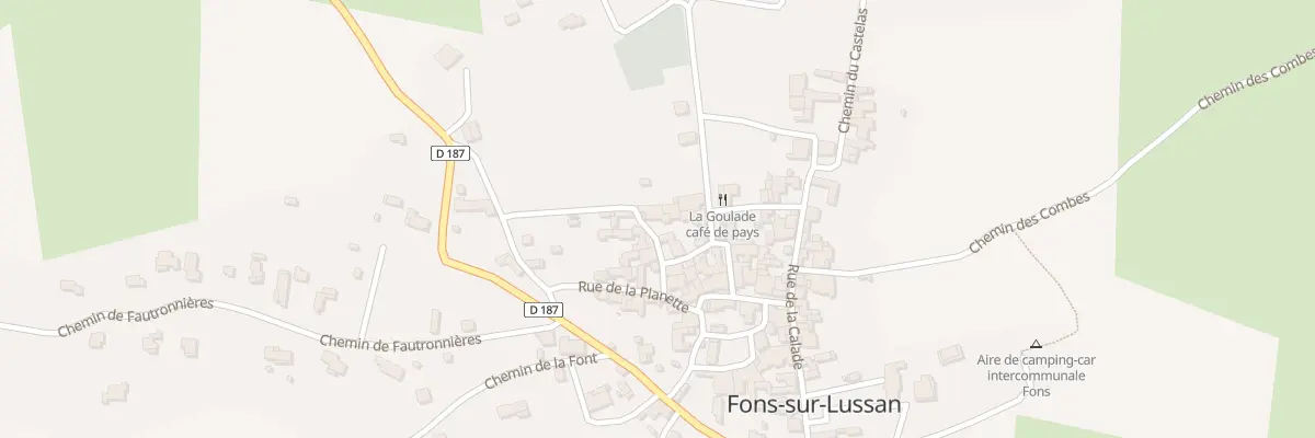 Plan du 5105 Rue du Secrétaire à Fons-sur-Lussan