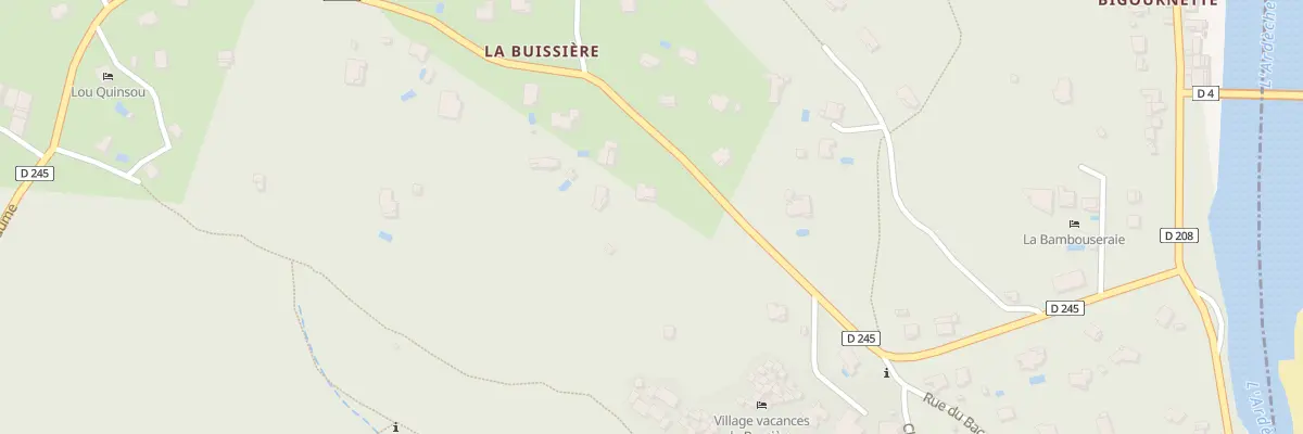 Plan du 5652 La Buissiere à Labeaume