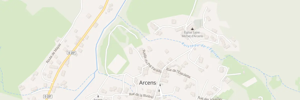 Plan du 100 Rle du Pre Paradis à Arcens