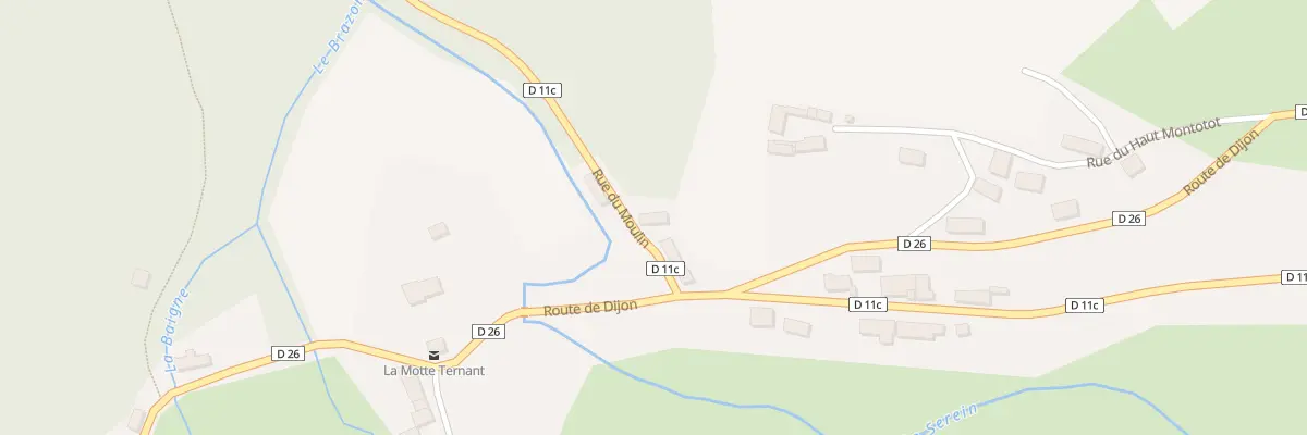 Plan du 6 Rue du Moulin à La Motte-Ternant