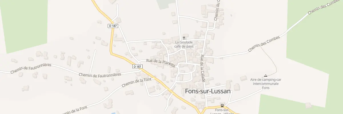 Plan du 5050 Rue des Arceaux à Fons-sur-Lussan