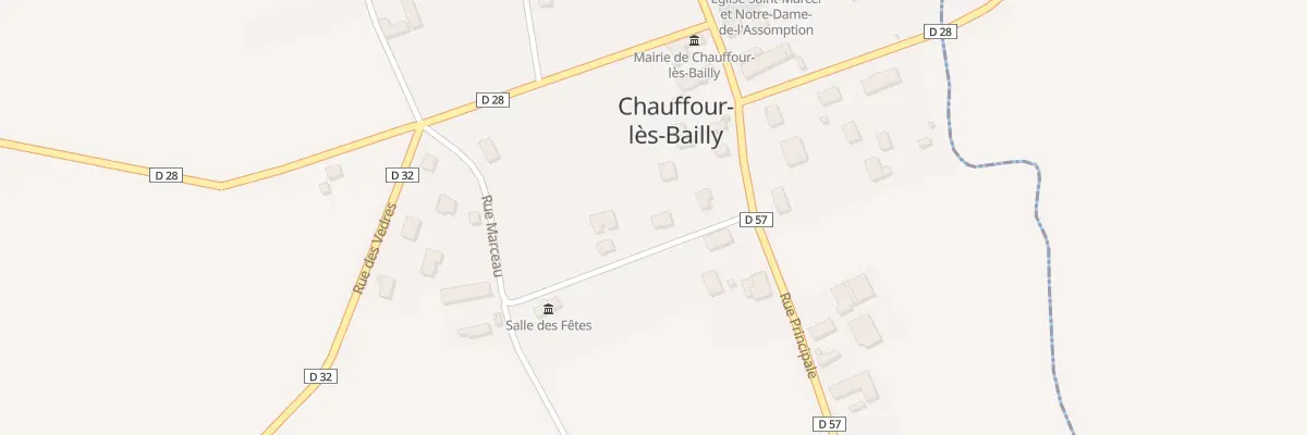 Plan du 2 Rue Marceau à Chauffour-lès-Bailly