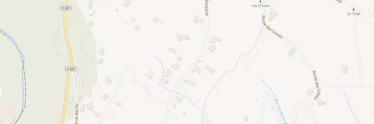 Plan du 280 Rte de la Fontaine à Vinezac