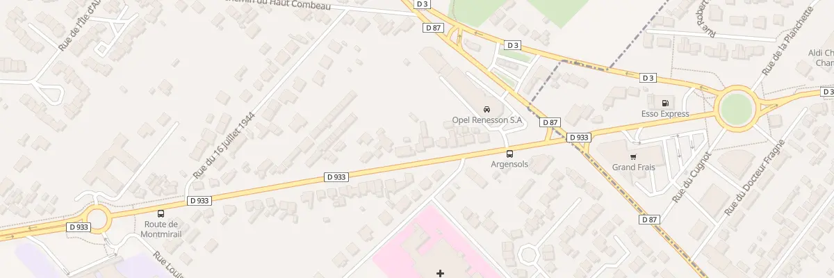 Plan du 13 Rte de Montmirail à Fagnières