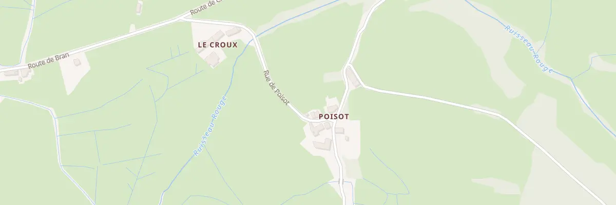 Plan du 1 Rue de Poisot à Broye