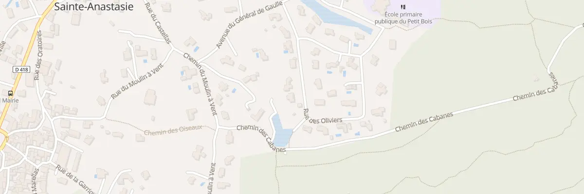Plan du 9 Lot Les Oliviers à Sainte-Anastasie