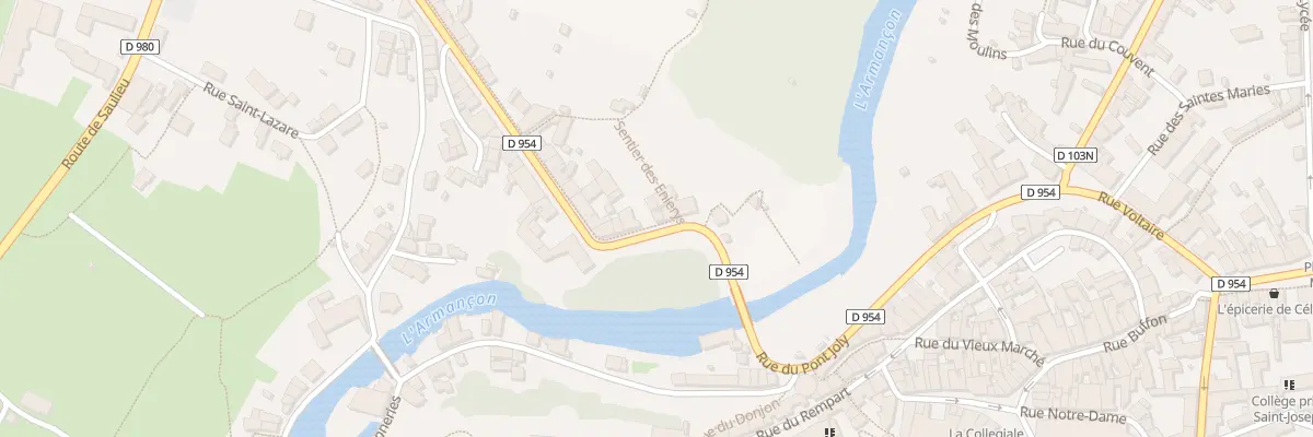 Plan du 8 Rue de Paris à Semur-en-Auxois